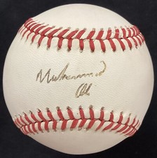 Muhammad Ali Signed Baseball ABG Boxing Autograph The Greatest Cassius HOF JSA