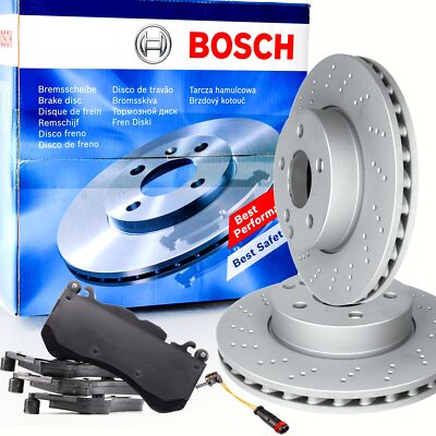 2x BOSCH 0986479331 Bremsscheiben 295mm + Beläge WAKO für C197 A197 AMG Hinten