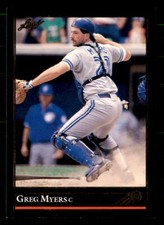1992 Leaf Black Gold #192 Greg Myers Toronto Blue Jays