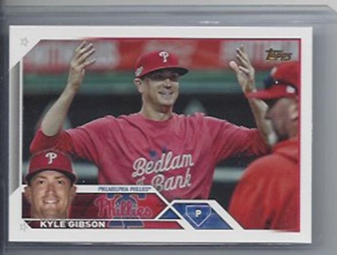 KYLE GIBSON 2023 TOPPS SERIES 1 GOLDEN MIRROR PHOTO VARIATION GOLD SSP #96