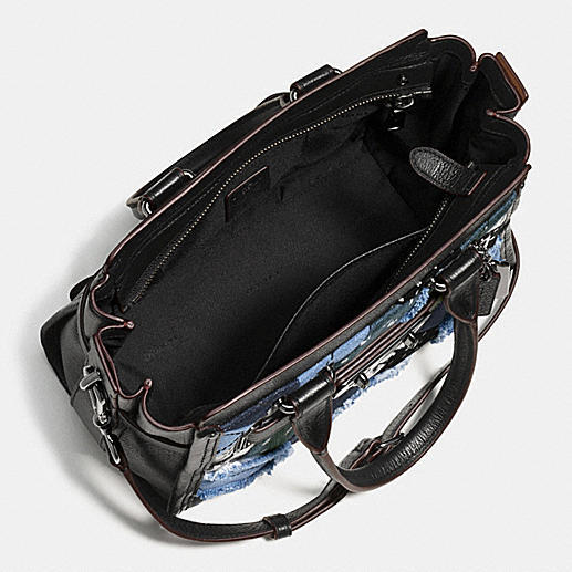 NWT Coach Swagger 27 in Canyon Quilt Denim Handbag | eBay