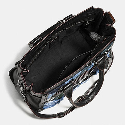NWT Coach Swagger 27 in Canyon Quilt Denim Handbag | eBay