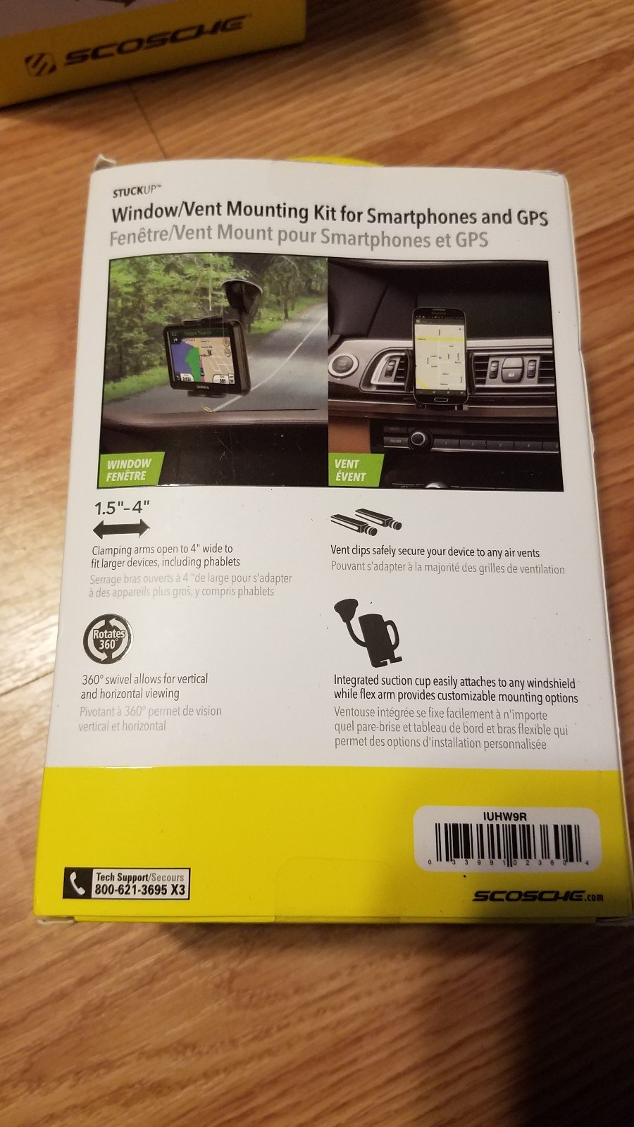 Scosche Window/Vent Mounting Kit For Smartphones And GPS