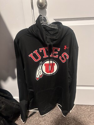 Utah Utes UA Black Pullover Size XL