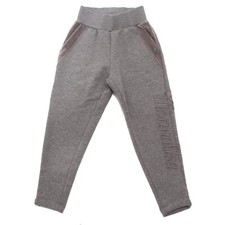8238AD pantalone tuta bimba girl MONNALISA grey cotton blend sweatpant kids
