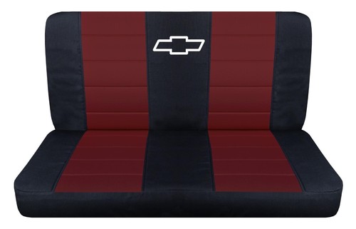 Truck seat covers fits 1961-1987 Chevy C/K 10-20 Front Bench with design - Picture 19 of 24