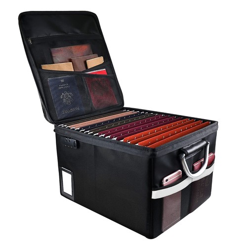 Fireproof Document File Organizer Box Fireproof Safe Box with Lock ...
