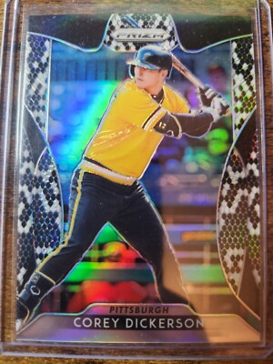 2019 Panini Prizm Corey Dickerson Snake Skin Prizm /50 #115 Pittsburgh Pirates