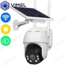 Solar Powered Wireless Security Camera Outdoor Human Detection Flood Light