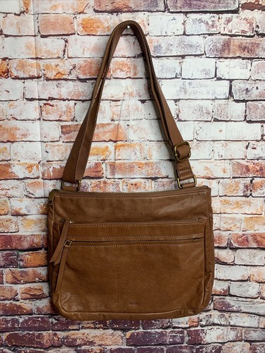 Fossil Cuero Marrón Pequeña Bandolera Bolso de hombro convertible | eBay
