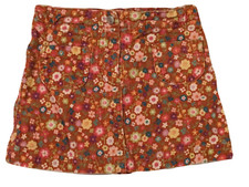 Gymboree Girls Size 4 Corduroy Floral Skirt Skort Mix N Match Fall Autumn School