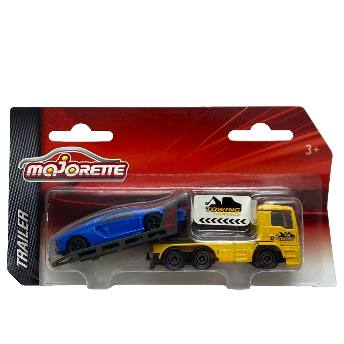 MAN TGS Towing Truck + Lamborghini Aventador Majorette Trailer