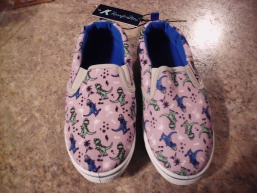 KomForme Toddler size 13 DINOSAUR loafer shoes, NEW - 第 1/3 張圖片