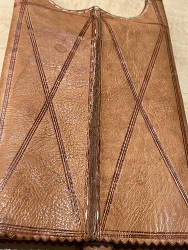 Handmade Hand Stamped Leather Purse Pull Out Purse w/ Fringe Tassel 8” X 5.5” - Picture 10 of 21