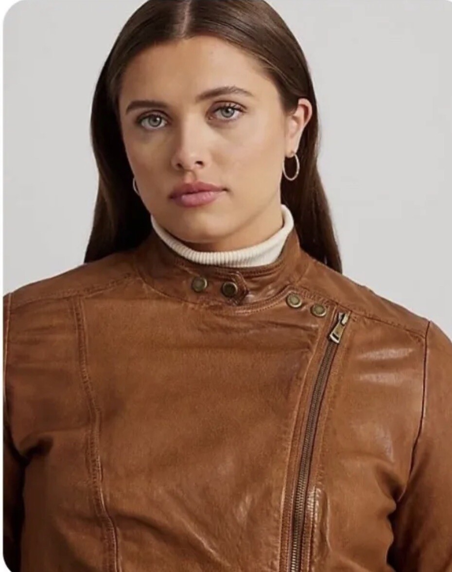 ジャケット・アウター Polo Ralph Lauren Lamb Leather Jacket Full-Zip Lambskin Polo Ralph Lauren Men's Leather Jacket