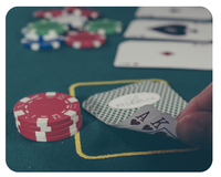 Mousepad Poker 24X19 Karten Spiel GlüCk Vegas Joker Mauspad Unterlage