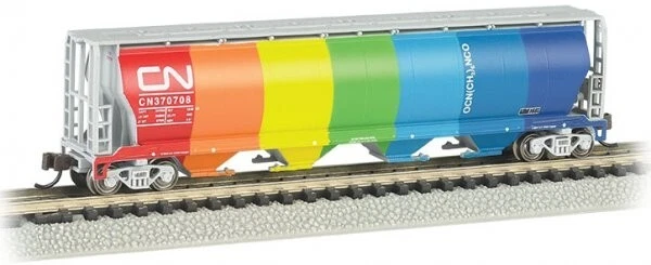 19151 Wagon CN Hopper cylindre à grain BACHMANN Train N 1/160 - Photo 1/1