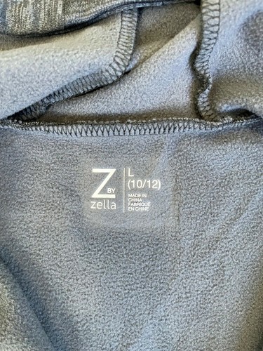 Z by Zella Girls Zip-front Hooded Jacket Pockets Dark Gray - Large - Picture 6 of 7