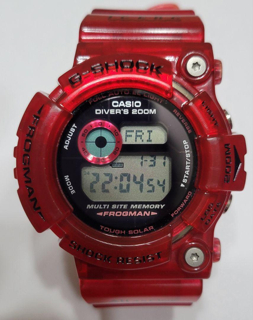 rare Casio G-Shock Frogman GW-203K-4JR Irukuji Skeleton Red rare Casio G-Shock Frogman GW-203K-4JR Irukuji Skeleton Red