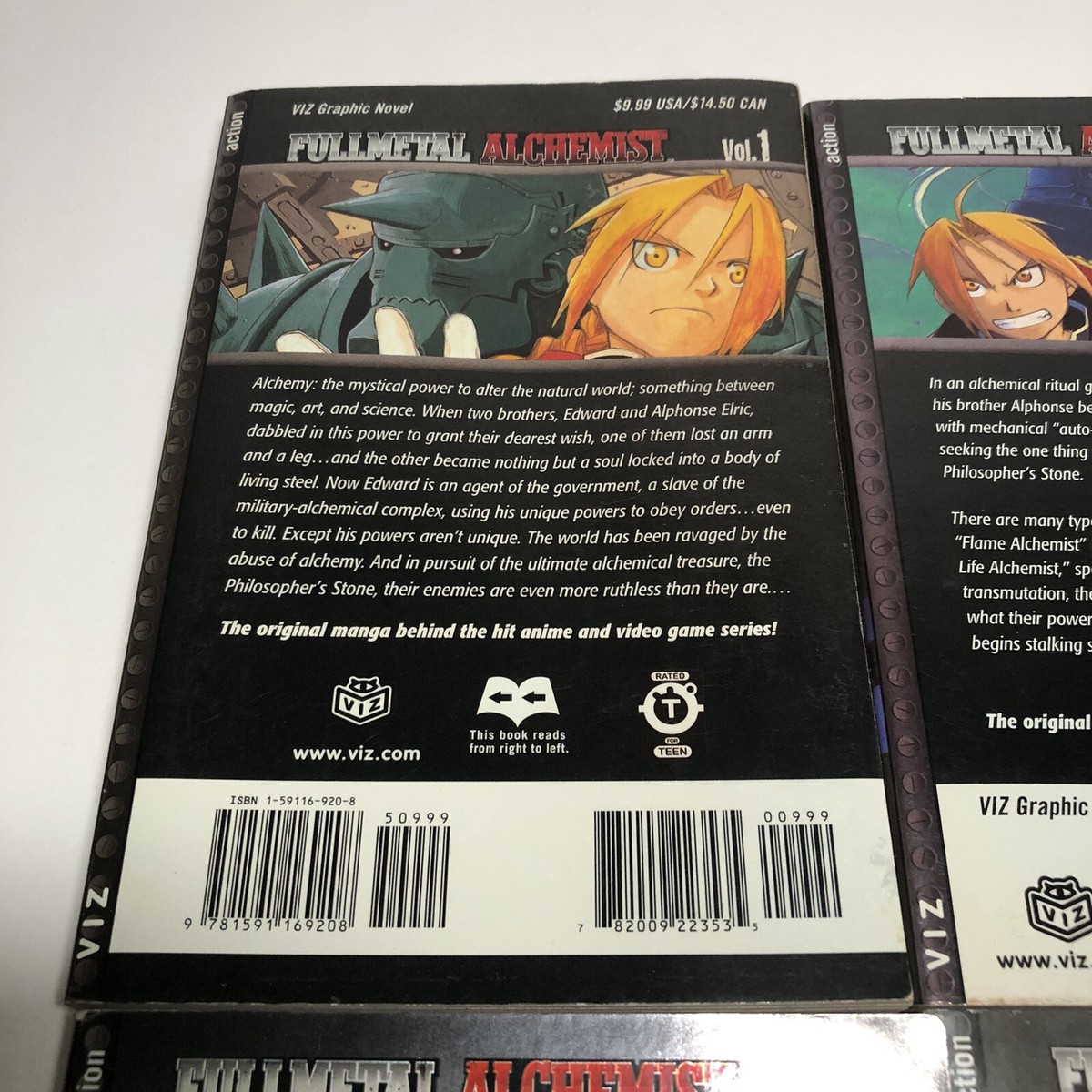 Fullmetal Alchemist Manga Set Lot #1-4 1 2 3 4 First Print