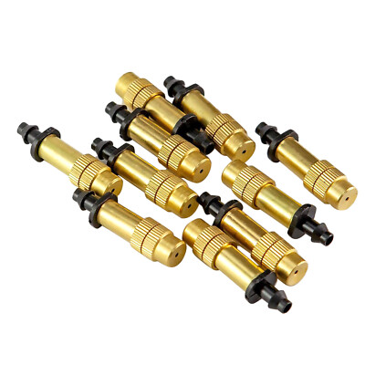 10pcs Adjustable Copper Spray Nozzle Garden Patio Water Mister Air Misting Parts