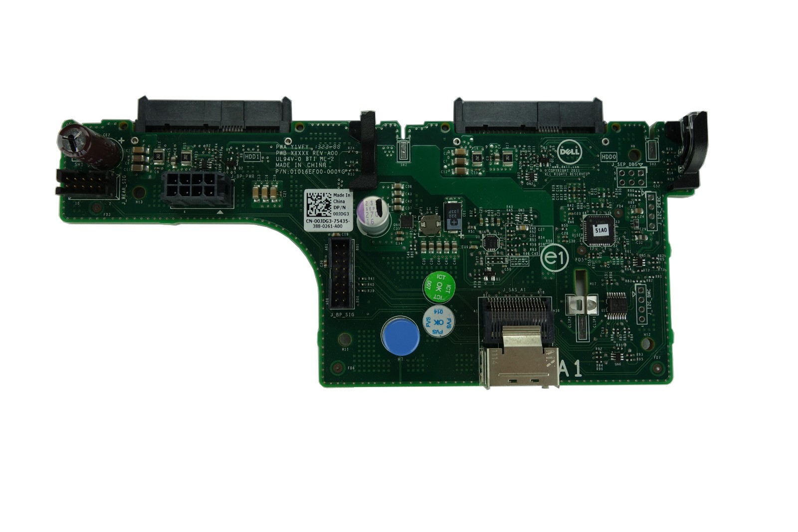 Dell R720xd Server Rear Flex Bay 2 Drive Backplane (Backplane Only ...