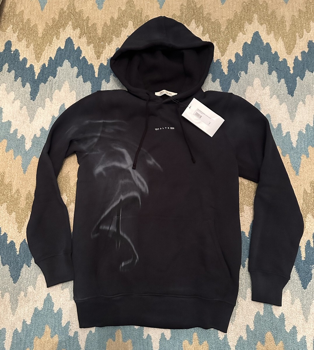 【ALYX】Black Graphic Hoodie Men's 1017 ALYX 9SM Black Graphic Hoodie | Size Medium | New