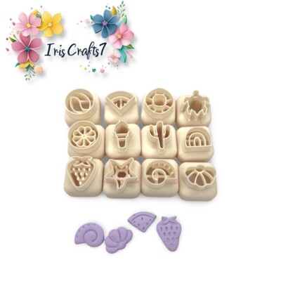 Mini Sommer Stud Polymer Clay Cutter | 3D gedrucktes Tonwerkzeug | IrisCrafts7 UK