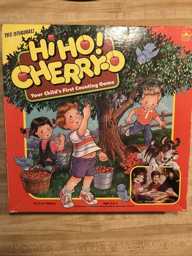 Hi Ho Cherry O Replacement Parts 20 cherries Red,4 buckets, spinner, box - Picture 3 of 4