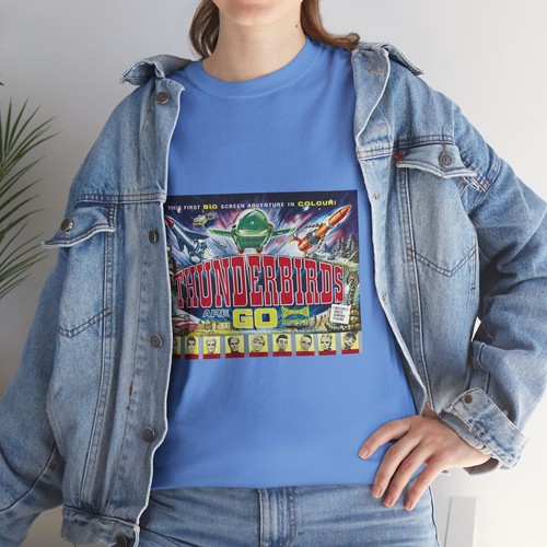 Thunderbirds Are Go (1966) Vintage Sci-fi Movie Poster T-shirt - Picture 70 of 133