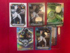 Lot Of 5 2026 1st Bowman Chrome Edward Florentino /499 Blue Mojo,Radar,top 100