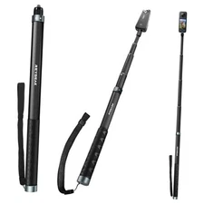  59 Inch Invisible Selfie Stick for Insta360 X4,Extension Selfie Pole with 1/4 