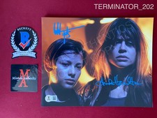 Linda Hamilton Edward Furlong Terminator 2 dual signed 8x10 photo Beckett COA