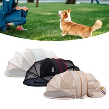 Katze Haustier Atmungsaktiver Trage Rucksack Dual Use Erweiterbar Hund Tasche Haus für S NEU