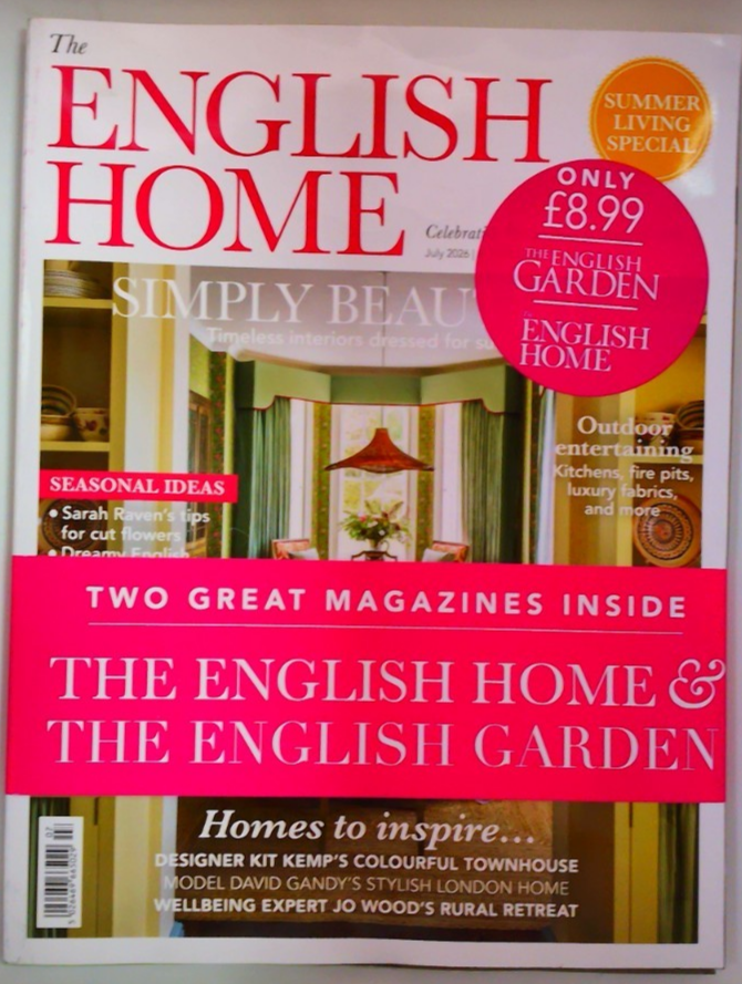 The English Home &English Garden magazine July 2026 Timeless Interiors