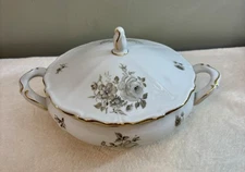 Mitterteich "CHARMING BARBARA" Round Covered Serving Bowl , 8.5” Dia. X  6” T.