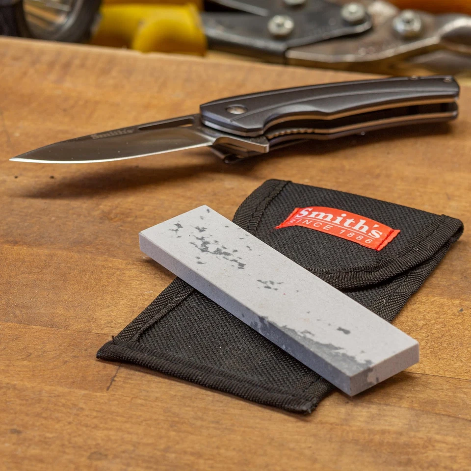 MP4L Arkansas Stone – 4 polegadas – Médio 600 grão – Bolsa de tecido incluída – Shar... - Imagem 2 de 4