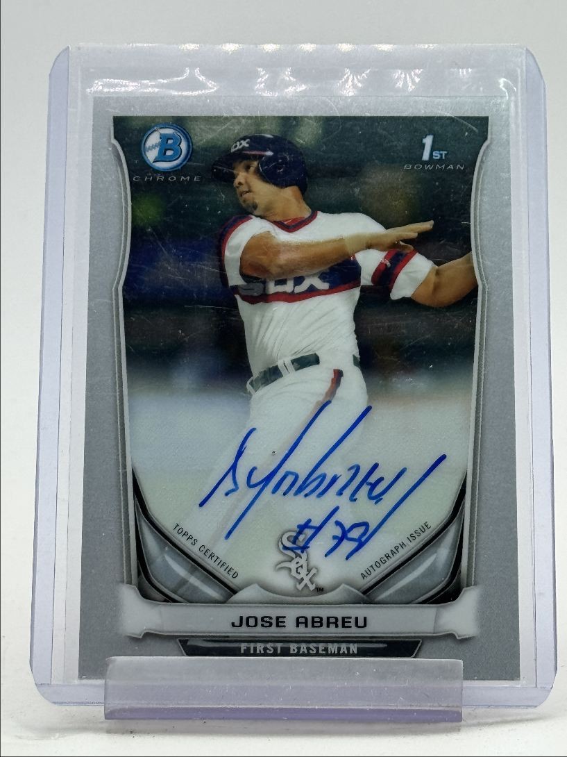 JOSE ABREU 2014 BOWMAN CHROME 1ST AUTOGRAPH WHITE SOX #BCAP-JAB AUTO Q5476