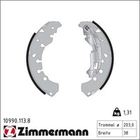 1X Zimmermann 10990.113.8 Bremsbackensatz FüR Fiat Opel Peugeot Citroen Lancia