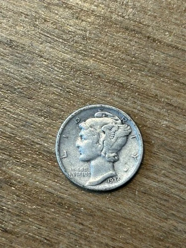 1936D Mercury Dime VG+
