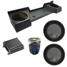 07-13 GMC Sierra Ext Cab Truck Harmony R124 Dual 12" Rhino Sub Box & CXA400.1