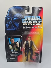 Star Wars 1995 Power Of The Force HAN SOLO with Blaster Rifle Action Figure New