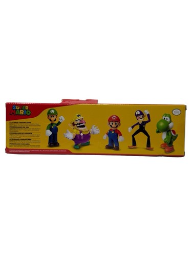 Jakks Pacific Super Mario 2,5" Figur 5 Stück - Yoshi/MARIO/Waluigi/Luigi NO WARIO - Bild 2 von 4