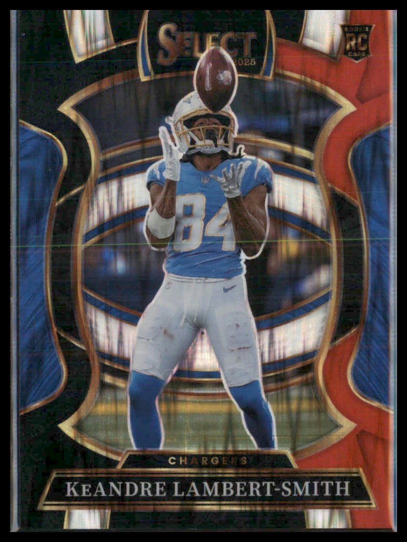 2025 Panini Select #3 KeAndre Lambert-Smith Black and Red Prizm Shock