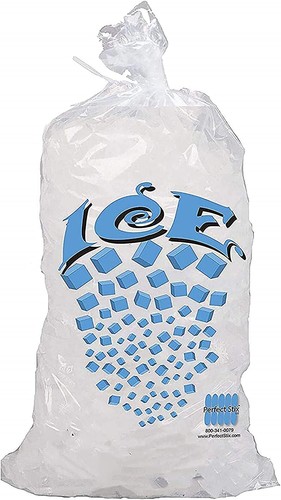 Ice Bag with Twist Tie Enclosure, 10 lbs (Pack of 1000)