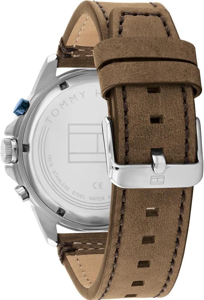 Tommy Hilfiger HARLEY Men's Analog Watch, Brown/Blue, Classic thumbnail 3