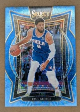 2024-25 Select Paul George Blue Disco Prizm /99 #37 76ers Concourse SSP