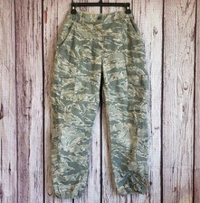 Pantalones de la Fuerza Aérea de los Estados Unidos camuflaje rayas tigre para mujer talla 26 aviador uniforme de batalla