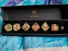 NEW! Dispel Dice Cantaloupe Sorbet 7pc Sharp-Edged Set!