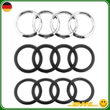 Für Audi A6 2018 Silber Chrom Glänz Matt Emblem Kühlergrill 282mm Klip Embleme